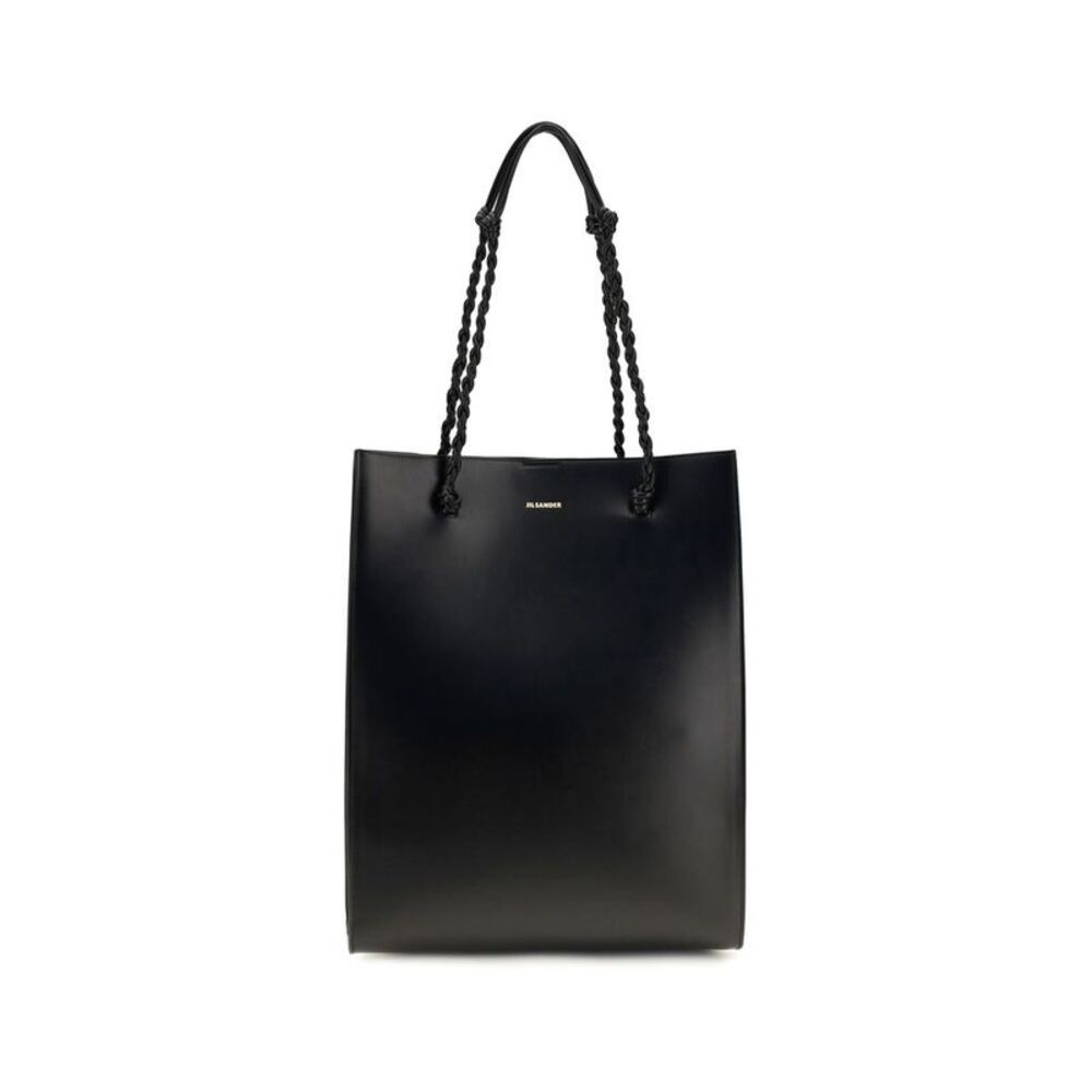 Jil Sander Black Calf Leather Bos Taurus Shoulder Women's Bag